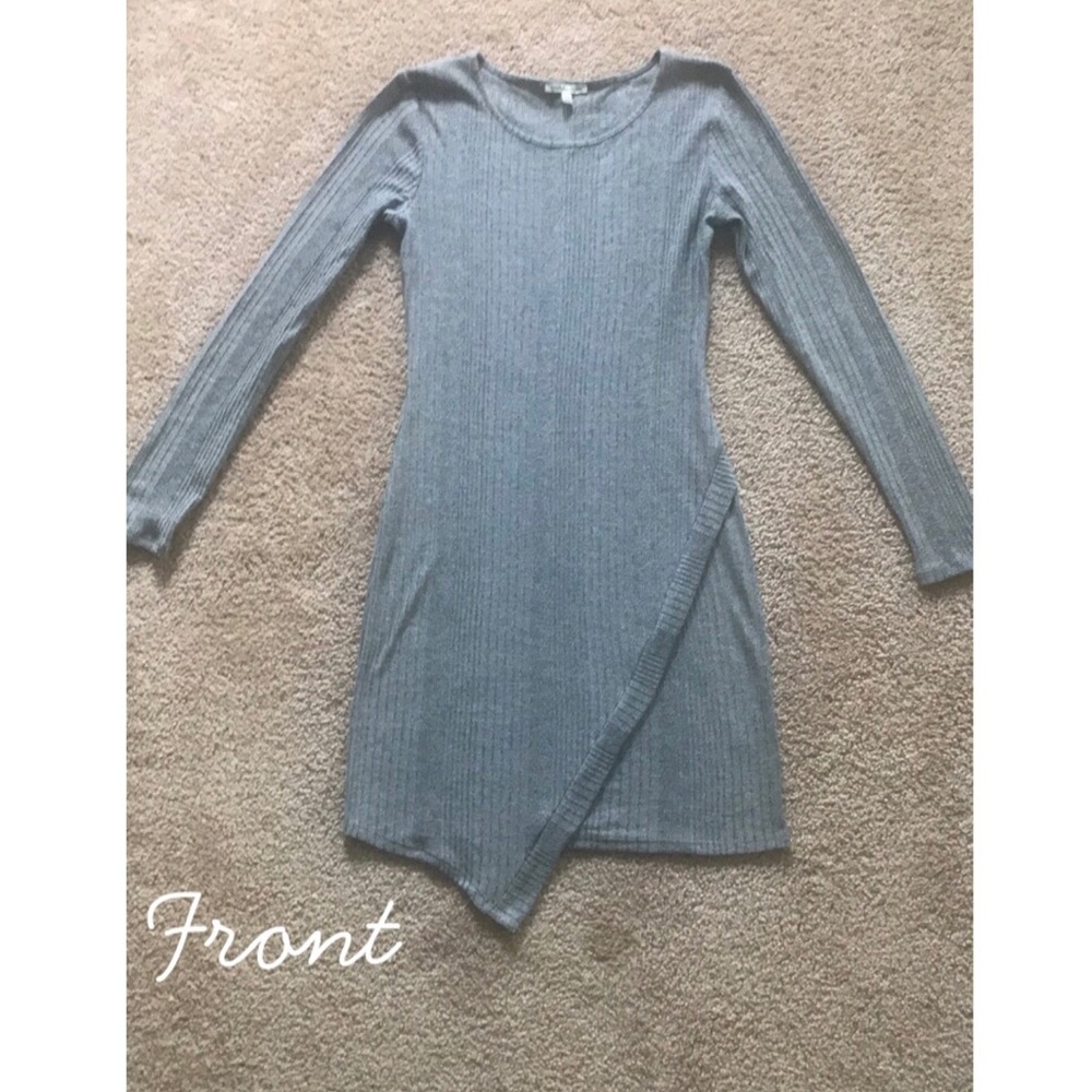 Gray asymmetrical dress - NWT